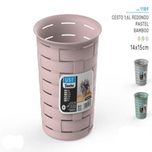 Cargar imagen en el visor de la galería, Cesto 1.6L Redondo Pastel
