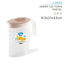 Cargar imagen en el visor de la galería, Jarra 1.5L Turia PASTEL
